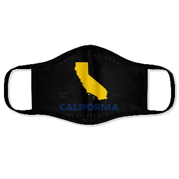 Discover Proud To Be From CALIFORNIA Face Masks