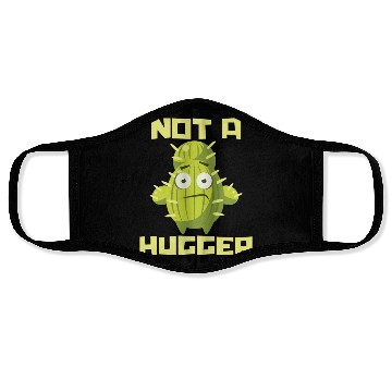 Discover Not A Hugger Plants Cactus Lover Face Masks