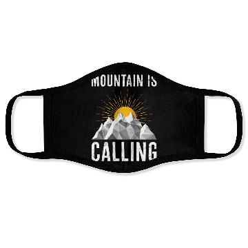Discover Mountain is Calling Mountain lover Climber Face Masks