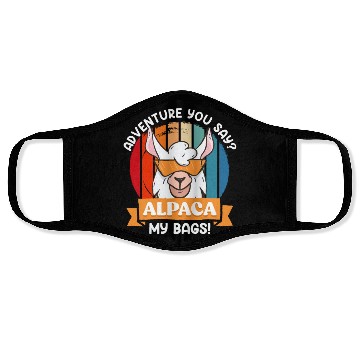 Discover Alpaca my Bags funny Mountaineer Mountain fan Face Masks