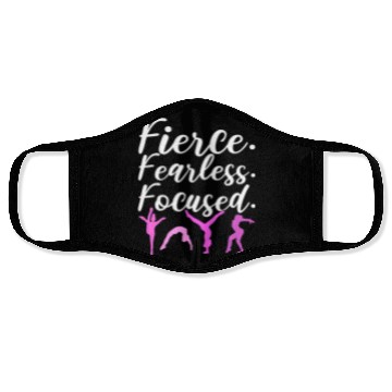 Discover Fearless Gymnast Gymnastic Teacher Face Masks