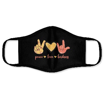 Discover Peace Love Kindness I Love You Sign Language Anti Face Masks