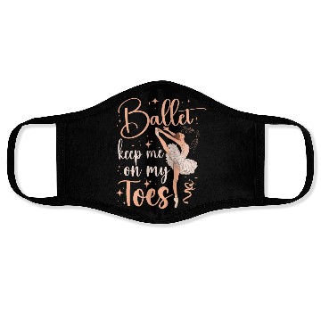 Discover Ballet Dancer Dance Girl Ballerina Face Masks