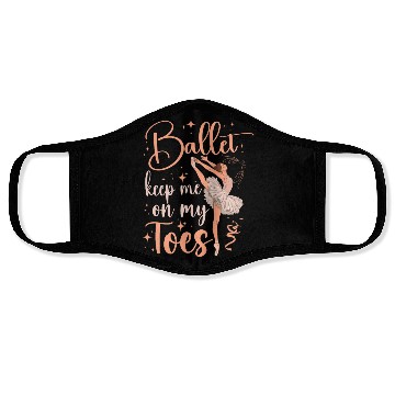 Discover Ballet Dancer Dance Girl Ballerina Face Masks