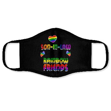 Discover I Love My Son In Law And His Rainbow Friends LGBT Face Masks
