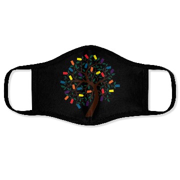 Discover Autumn family tree Face Masks