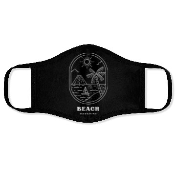Discover BEACH PARADISE Face Masks
