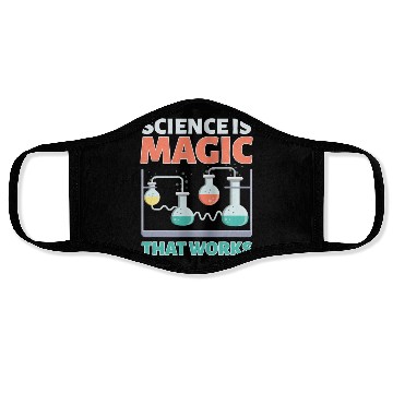 Discover Scientist Chemist Teacher Student Science Magic Th Face Masks