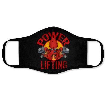 Discover Octopus Weightlifting Epic Workout Gym Powerlifter Face Masks