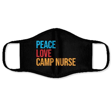 Discover Peace Love Camp Nurse Face Masks