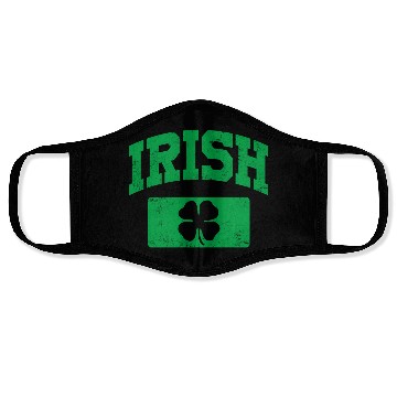 Discover Distressed Irish Shammrock Clover St Patricks Day Face Masks