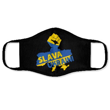 Discover Slava Ukraini Ukraine Support Ukraine Flag Pride Face Masks
