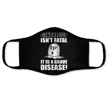 Discover Genealogy Isn'T Fatal It'S A Grave Disease Genealo Face Masks