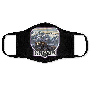 Discover Denali national park Face Masks