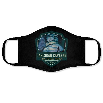 Discover Carlsbad caverns national park Face Masks