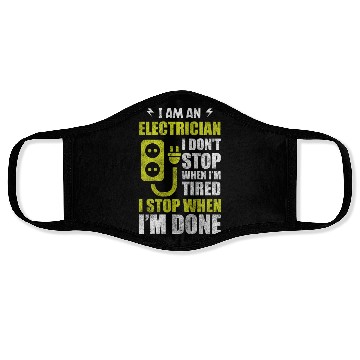 Discover Electricity Craft Voltage Work Face Masks