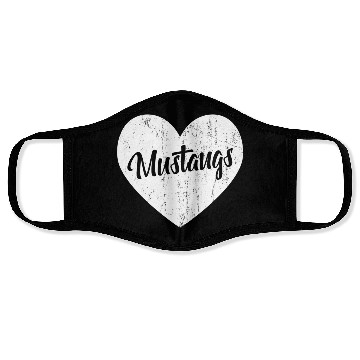 Discover Mustangs School Sports Fan Team Spirit Mascot He Face Masks