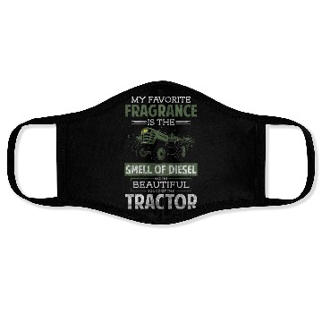 Discover Tractor Field Face Masks