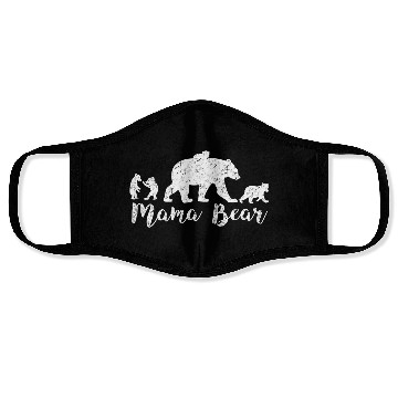 Discover Mama Bear With Little Cubs Face Masks