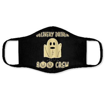 Discover Delivery Driver Boo Crew Spooky Halloween Party Face Masks