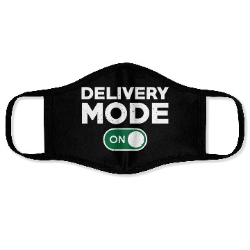 Discover Funny Delivery Driver Design Face Masks