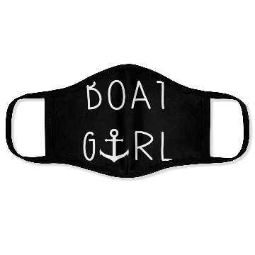 Discover Boat Anchor Boating First Mate Face Masks