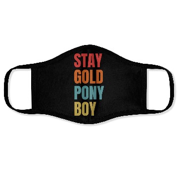 Discover Stay Gold Pony Face Masks