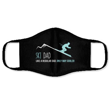 Discover Ski Dad Winter Skiing Face Masks