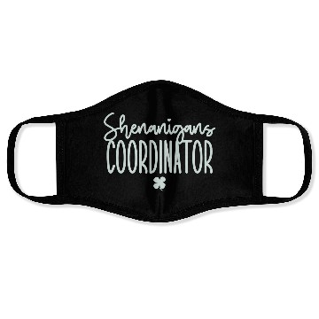 Discover Shenanigans Coordinator St Patrick'S Day Face Masks