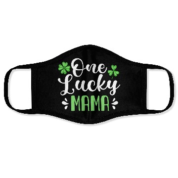Discover One Lucky Mama St Patrick'S Day Mother Shamrock Mo Face Masks