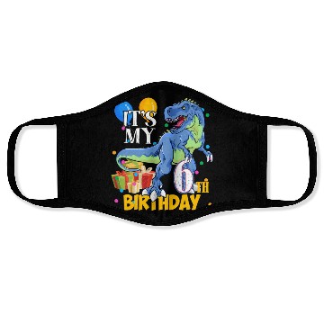 Discover 6Th 6 Dinosaur Saurus T Rex Face Masks