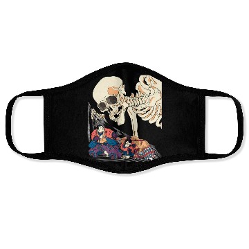 Discover Kuniyoshi Samurai Killing Skeleton Spectre Ukiyo-E Face Masks