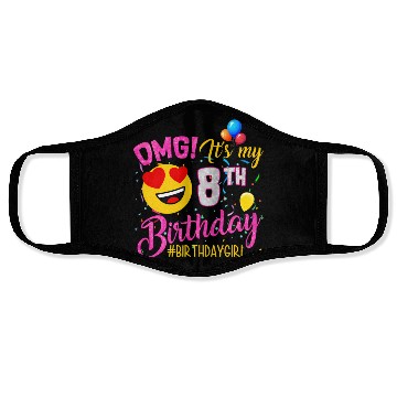 Discover Omg It'S My 8Th 8 Face Masks