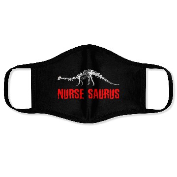 Discover Nurse Dinosaur Skeleton Dinosaur Nurse Face Masks