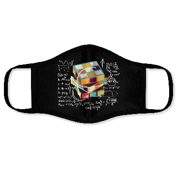 Discover Competitive Puzzle Cube Math ed Cubing 80'S Toy Face Masks