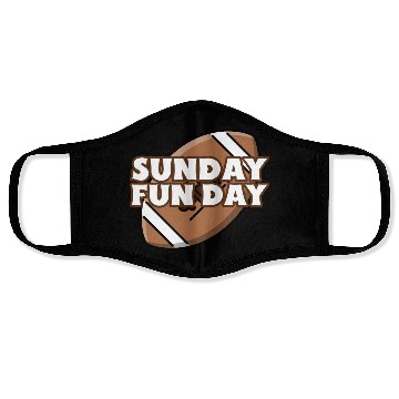 Discover Sunday Fun Day Football Face Masks