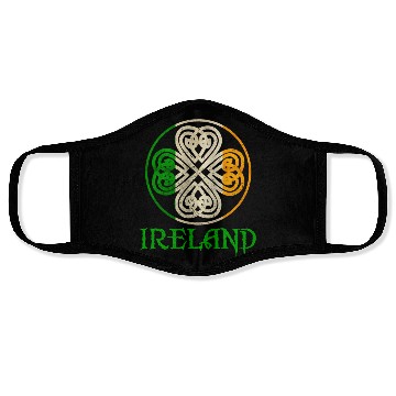 Discover Celtic Knot Clover Ireland St Paddys Day Irish 202 Face Masks
