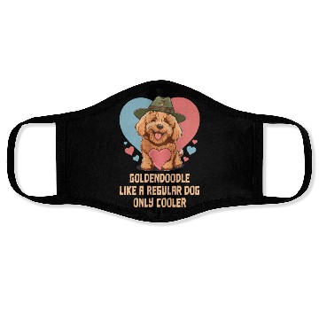 Discover Goldendoodle Like A Regular Dog Only Cooler Cute Face Masks