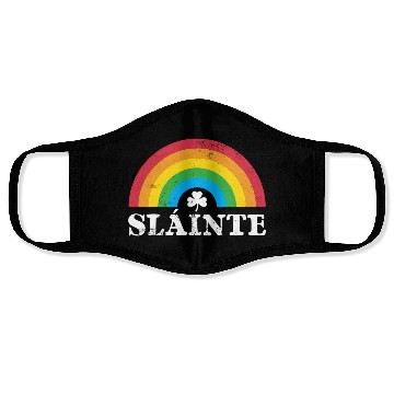 Discover Slainte 80S 70S Rainbow Irish St PatricDay Face Masks