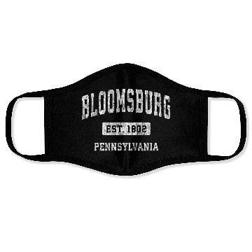 Discover Bloomsburg Pennsylvania Pa Sports Established Face Masks