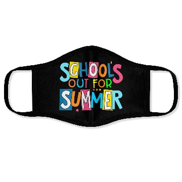 Discover Last Day Of School Schools Out For Summer Teacher Face Masks