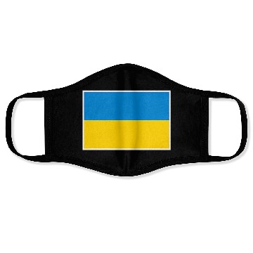 Discover Ukraine Flag With Ukrainian National Colors Face Masks