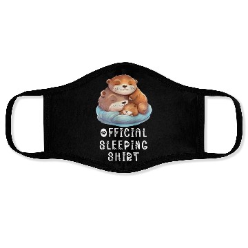 Discover Official sleeping pajama Face Masks sea otter