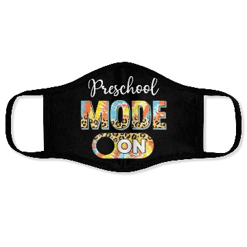 Discover Tie Dye Back To School Preschool Mode On Leopard Face Masks