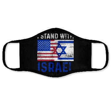Discover Us Flag I Stand With Israel Face Masks