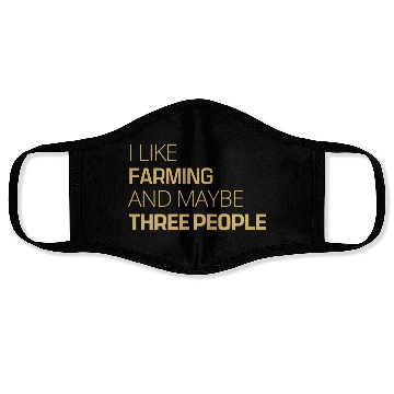 Discover awesome i like farming Face Masks