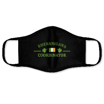 Discover Shenanigans Coordinator Teacher St Patrick'S Day Face Masks