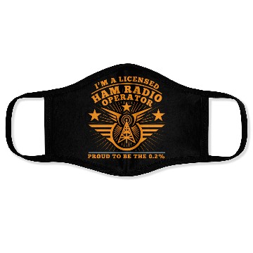 Discover Ham Radio Operator Proud Cb Radio Face Masks