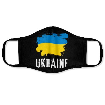 Discover Ukraine Flag Ukrainian Support Pride Face Masks