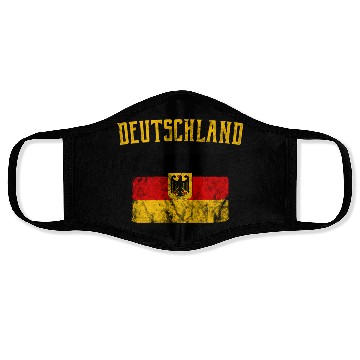 Discover Deutschland German Flag Face Masks